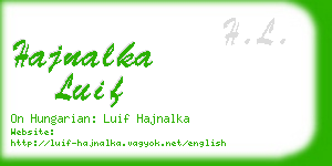 hajnalka luif business card